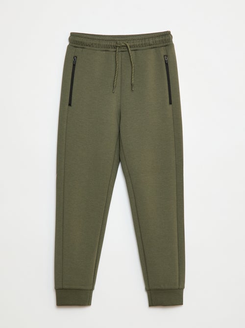Calças de jogging tipo neoprene - Kiabi