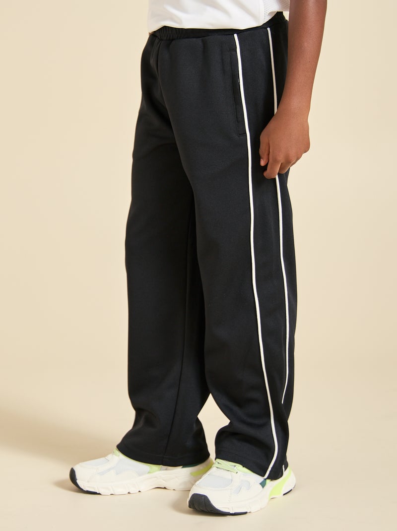 Calças de jogging wide leg Preto - Kiabi