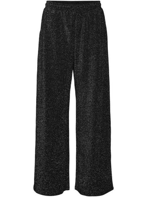 Calças de Lantejoulas Fluidas Pretas para Mulher Vero Moda - Kiabi Calças de Lantejoulas Fluidas Pretas para Mulher Vero Moda - Kiabi