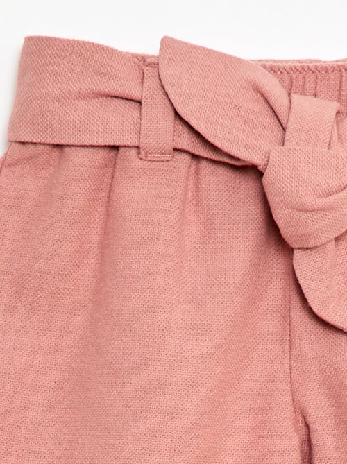 Calças de linho misturado - Kiabi