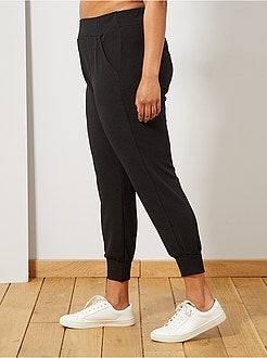 Calças de malha apertadas na parte inferior - Kiabi