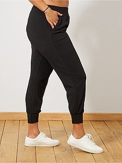 Calças de malha apertadas na parte inferior - Kiabi