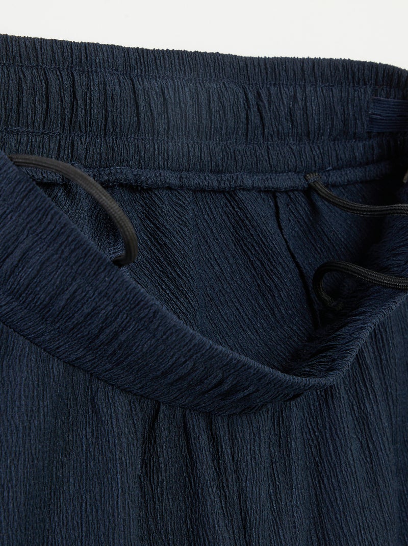 Calças de malha crepe - coleção fácil de vestir PRETO - Kiabi