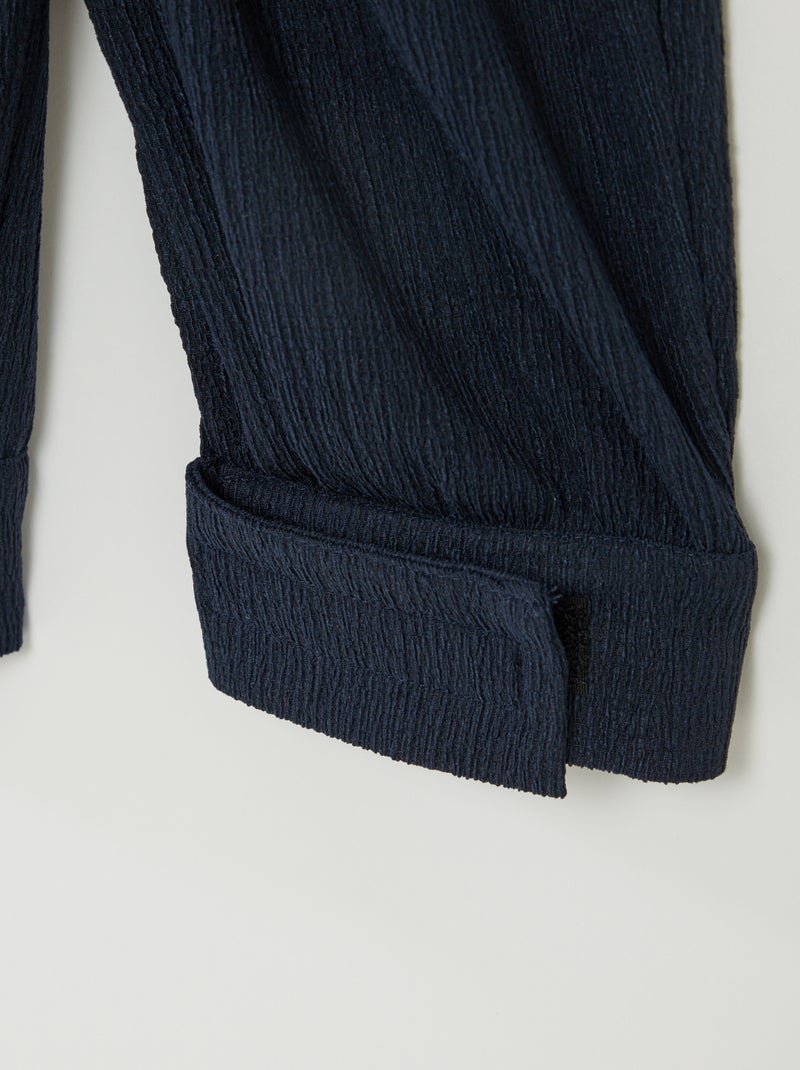 Calças de malha crepe - coleção fácil de vestir PRETO - Kiabi