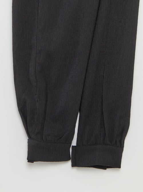 Calças de malha crepe - coleção fácil de vestir - Kiabi Calças de malha crepe - coleção fácil de vestir - Kiabi