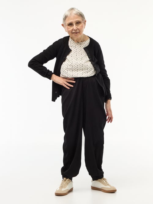 Calças de malha crepe - Fácil de Vestir - Kiabi Calças de malha crepe - Fácil de Vestir - Kiabi