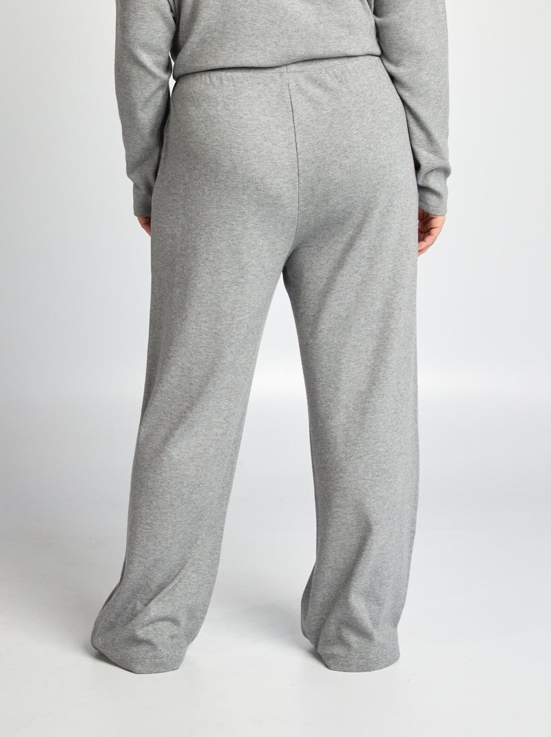 Calças de malha suave CINZA - Kiabi