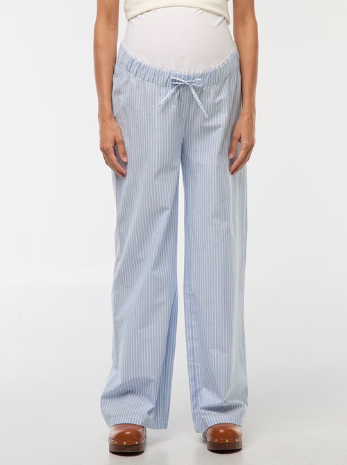 Calças de maternidade às riscas - Kiabi