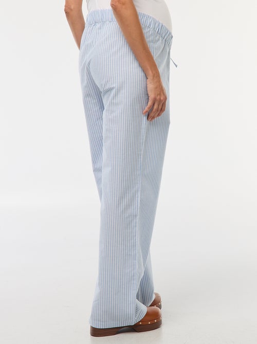 Calças de maternidade às riscas - Kiabi