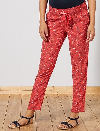 Futura mamã - Calças de maternidade com estampado - Kiabi
