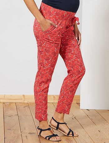 Futura mamã - Calças de maternidade com estampado - Kiabi