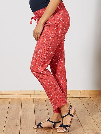 Futura mamã - Calças de maternidade com estampado - Kiabi