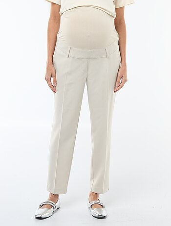 Calças de maternidade largas em malha Milano