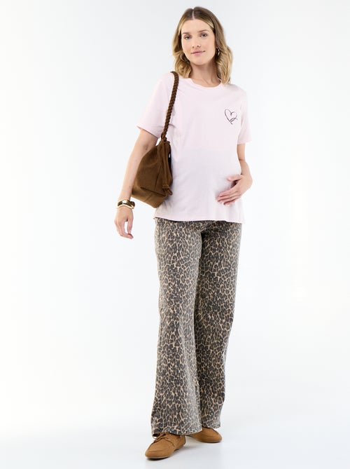 Calças de maternidade wide leg - Kiabi Calças de maternidade wide leg - Kiabi
