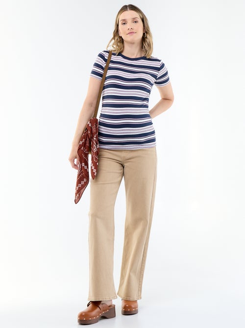 Calças de maternidade wide leg - Kiabi Calças de maternidade wide leg - Kiabi