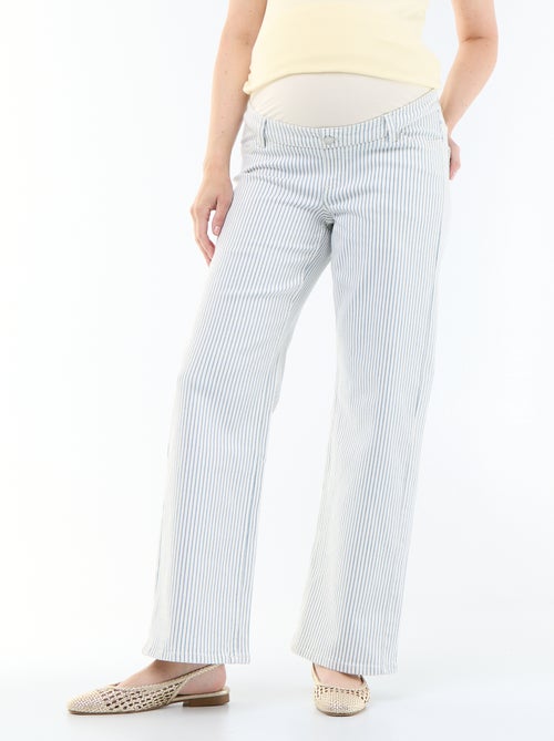 Calças de maternidade wide leg - Kiabi