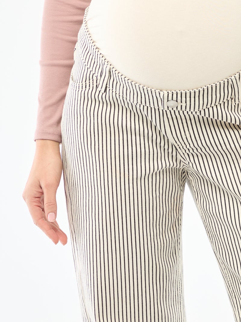 Calças de maternidade wide leg Branco - Kiabi