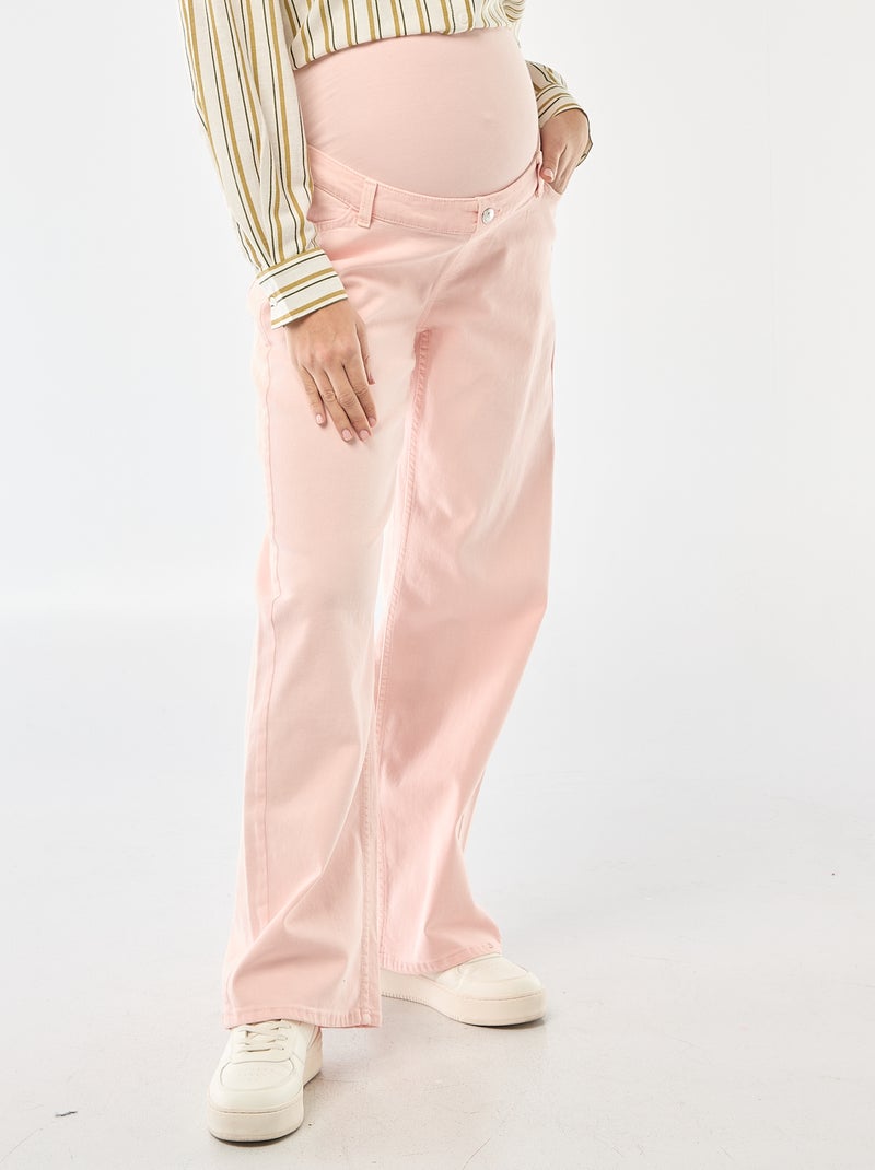 Calças de maternidade wide leg Rosa - Kiabi