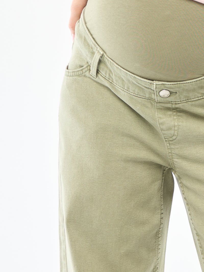 Calças de maternidade wide leg Verde - Kiabi