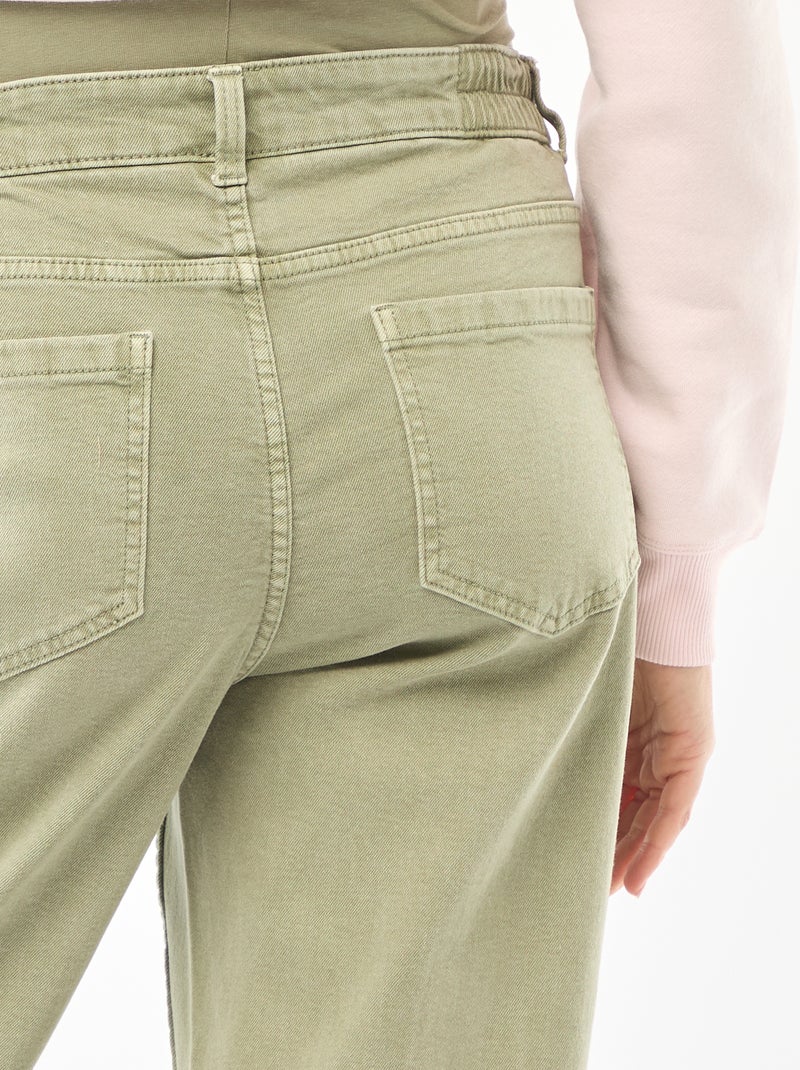 Calças de maternidade wide leg Verde - Kiabi