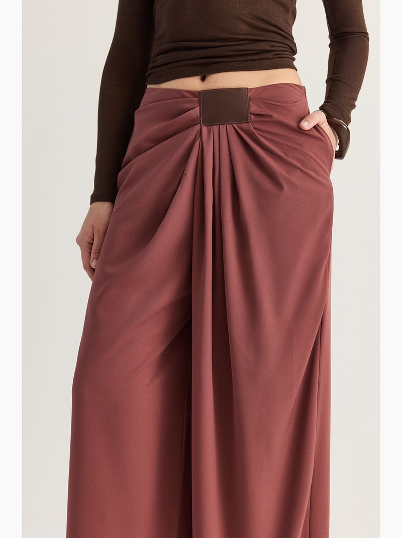 Calças de mulher lucci Vermelho bordô - Kiabi