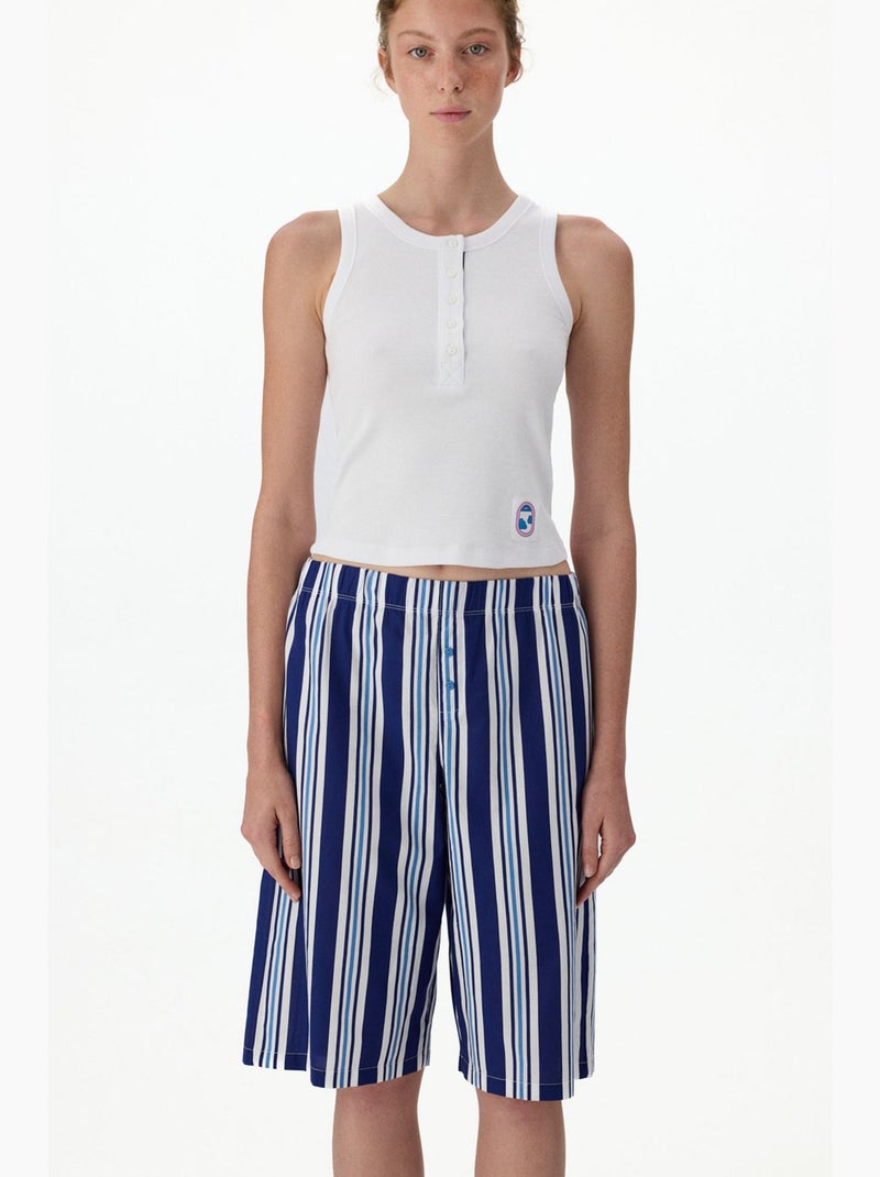 Calças de pijama às riscas vacation penti Azul Branco - Kiabi
