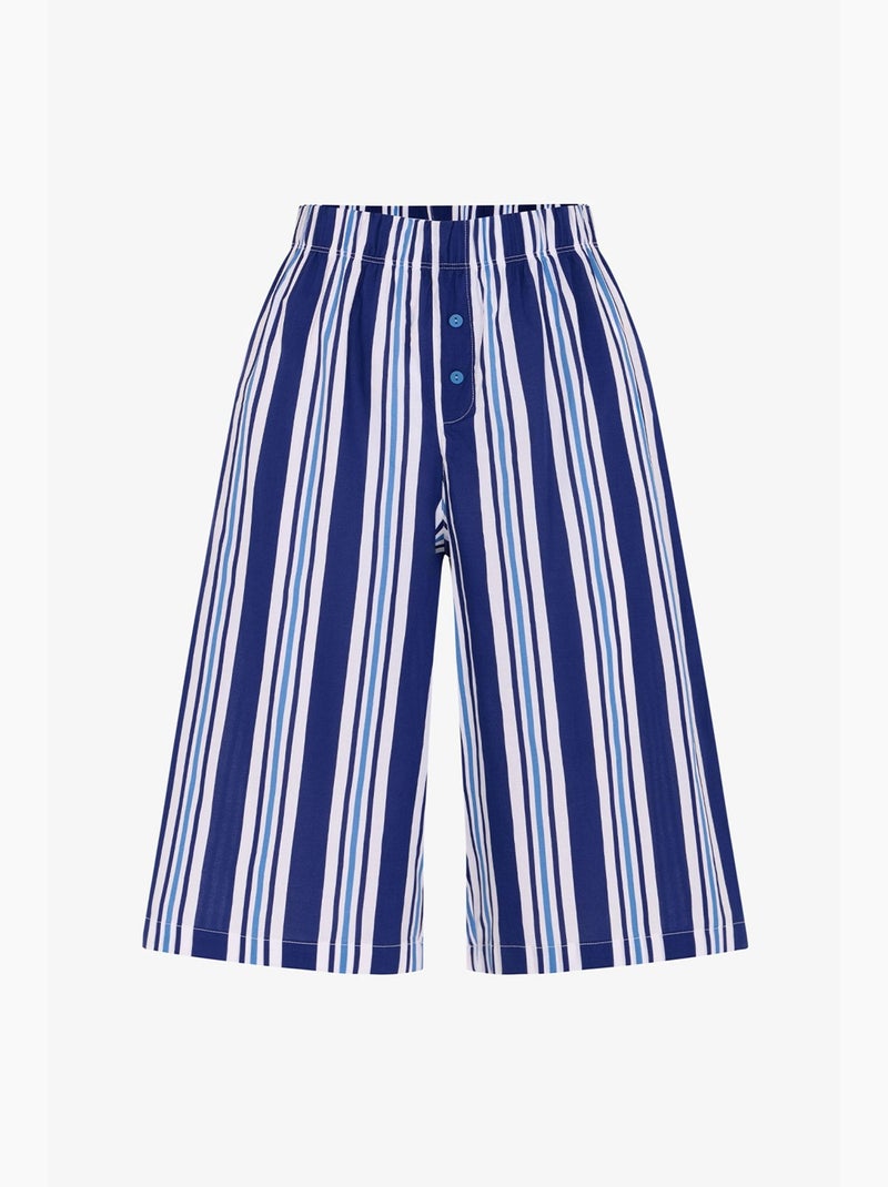 Calças de pijama às riscas vacation penti Azul Branco - Kiabi