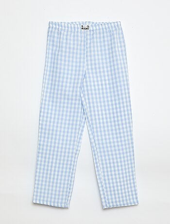 Calças de pijama com padrão