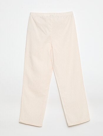 Calças de pijama com padrão