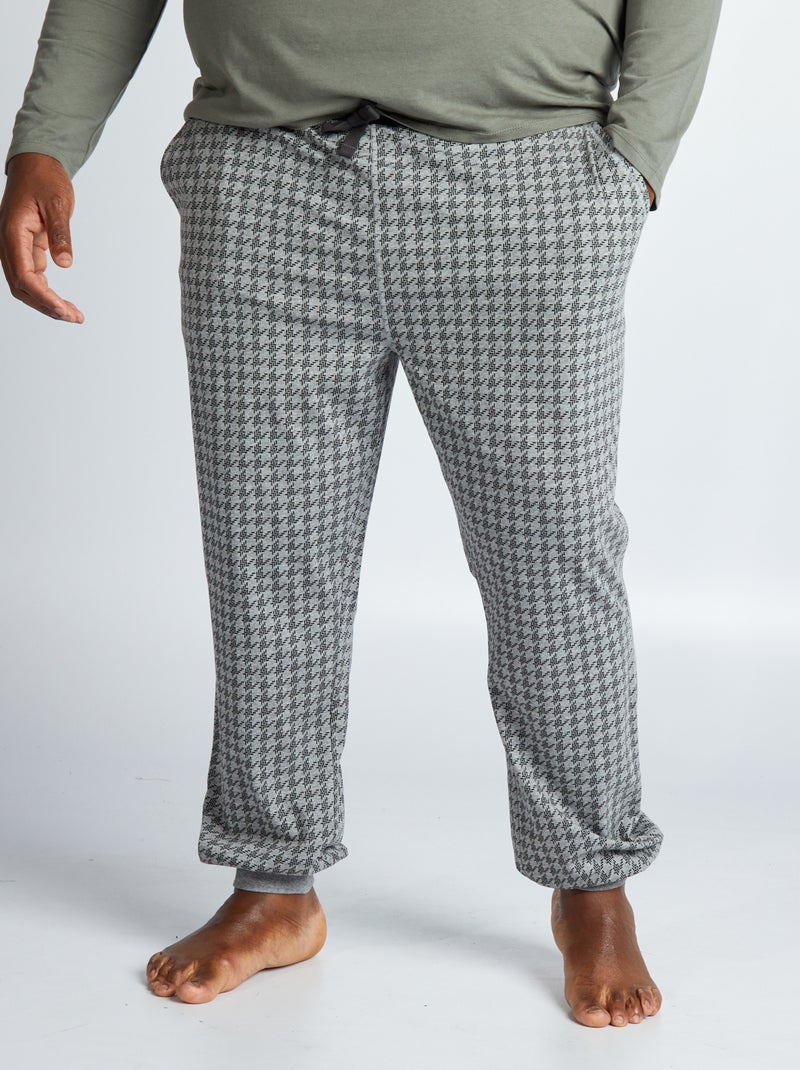 Calças de pijama em jersey  - CINZA - Kiabi