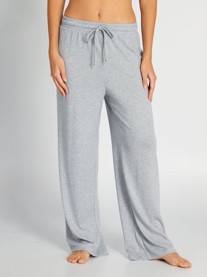 Calças de pijama em malha 'macia' AZUL - Kiabi