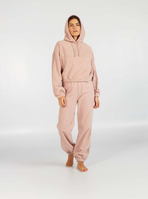 Calças de pijama em malha polar - Kiabi