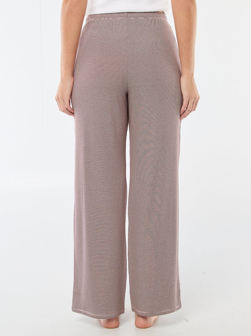 Calças de pijama em malha stretch Vermelho - Kiabi