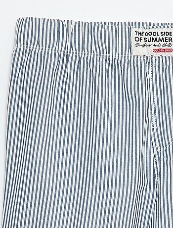Calças de pijama em popelina