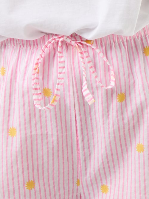 Calças de pijama estampadas de algodão - Kiabi
