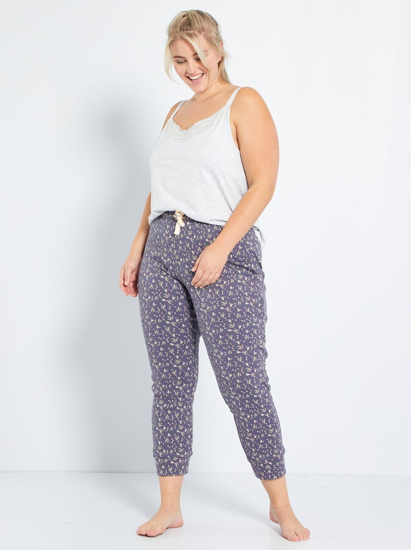 Calças de pijama florais AZUL - Kiabi