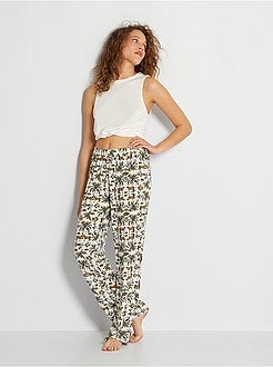Calças de pijama fluidas - Kiabi