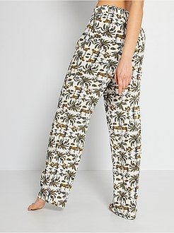 Calças de pijama fluidas - Kiabi