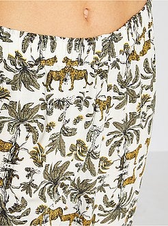 Calças de pijama fluidas - Kiabi