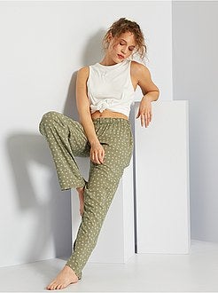 Calças de pijama fluidas - Kiabi