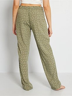 Calças de pijama fluidas - Kiabi