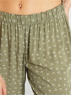 Calças de pijama fluidas - Kiabi
