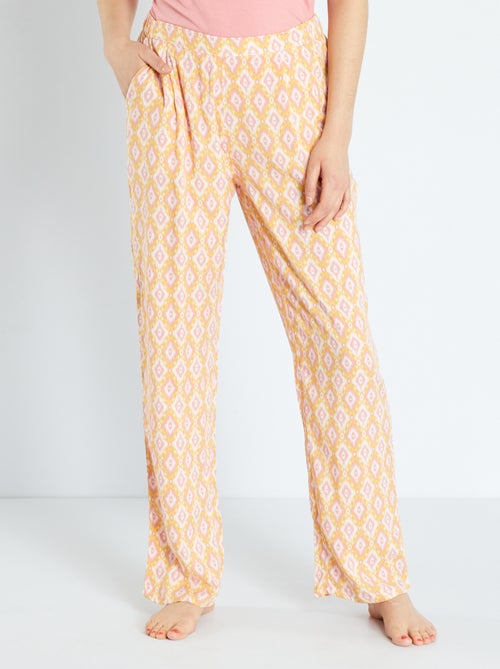 Calças de pijama fluidas - Kiabi