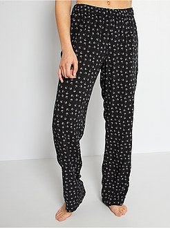 Calças de pijama fluidas - Kiabi