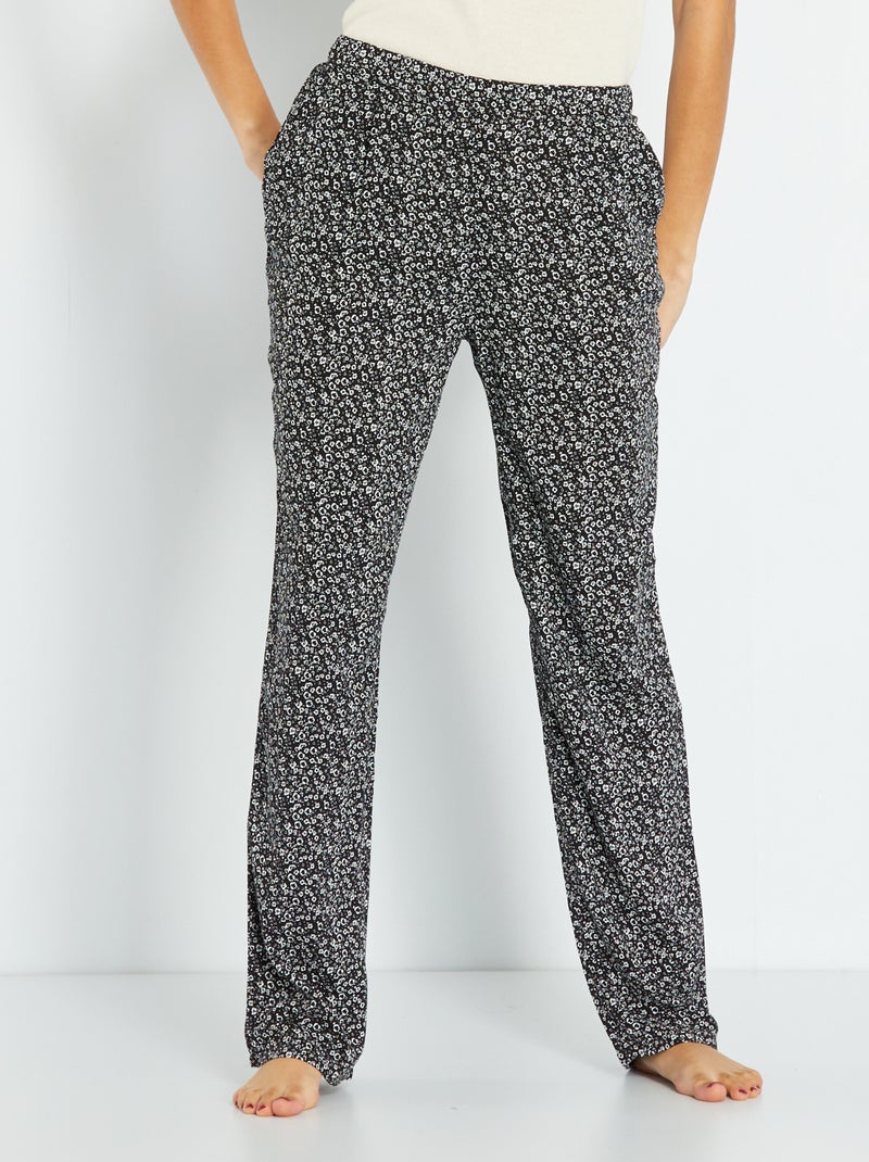 Calças de pijama fluidas PRETO - Kiabi