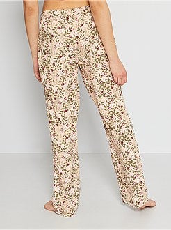 Calças de pijama fluidas - Kiabi