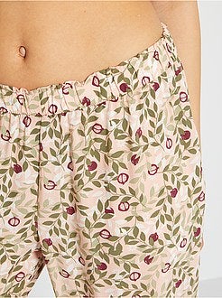 Calças de pijama fluidas - Kiabi
