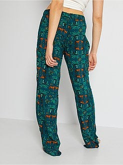 Calças de pijama fluidas - Kiabi