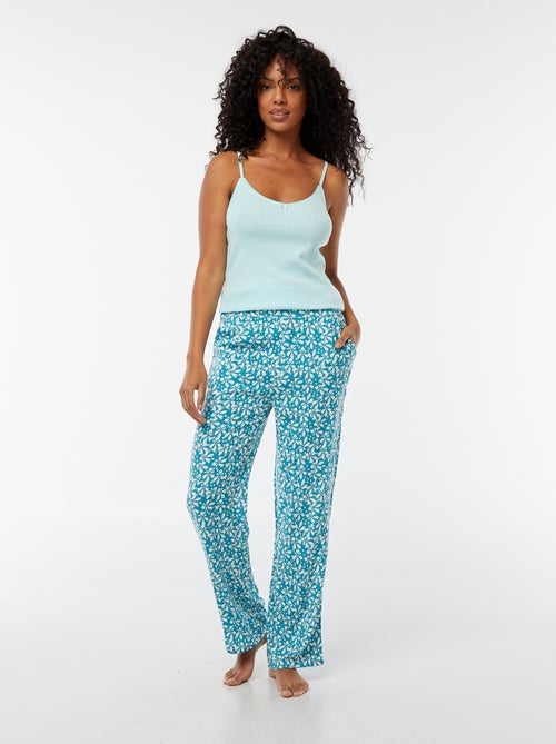 Calças de pijama largas - Kiabi