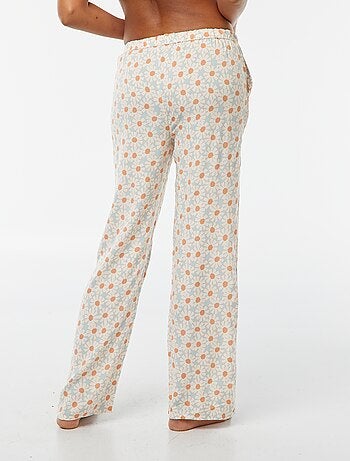 Calças de pijama largas